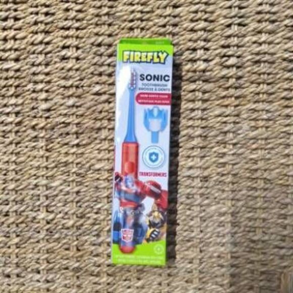 NIB Firefly Transformers Sonic Toothbrush Soft with Cover New - Picture 1 of 6